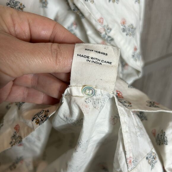 Doen Top Tunic XL Stanton Floral  Balloon Sleeves Ruffle Mini Dress - Picture 7 of 11